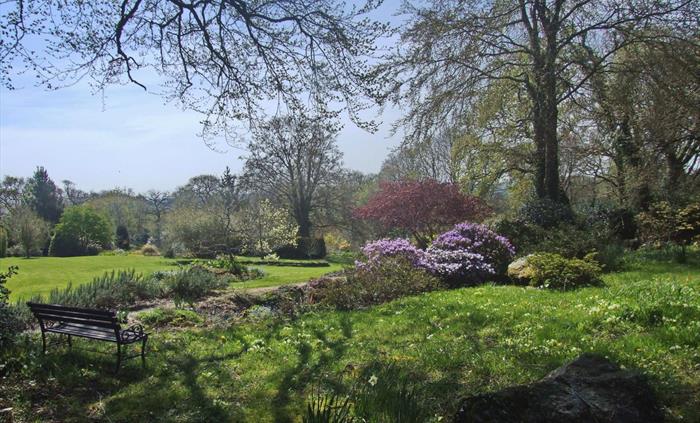 View from the top garden in April